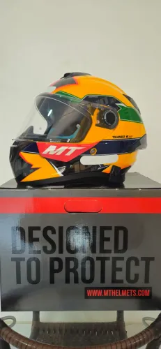Capacete MT Targo S Diogo Moreira (Versão Ayrton Senna) - Tam 58 