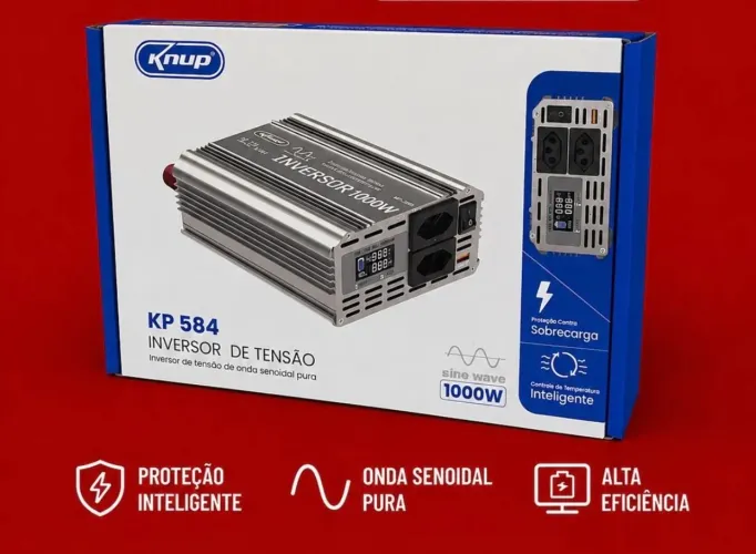 Inversor 1000 24 pra 110 onda pura