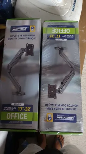 Vendo suporte de monitor com inclinação novo na caixa. São dois contatos *