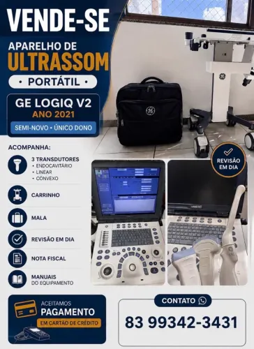 Máquina de Ultrassom Logic V2 2021