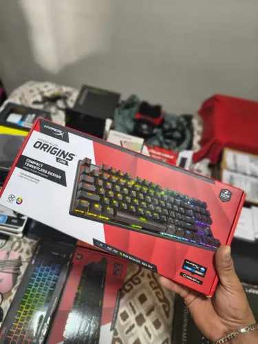 Teclado HyperX na caixa!