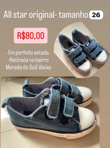 Tênis original infantil All star- tamanho 26