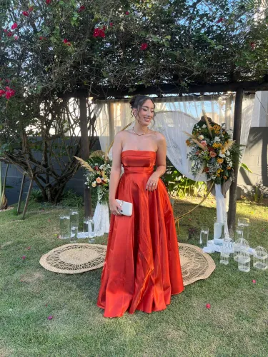 Vestido Madrinha Terracota