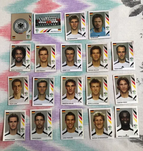 Figurinhas Seleção da Alemanha 2006 - Recortadas 