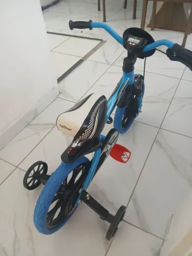 ? Bicicleta Infantil Aro 12 Nathor ? Azul Lindíssima! ?