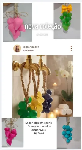Sabonete artesanal cacho