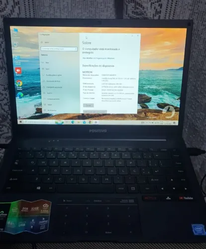 Notebook Positivo Motion 232B - Ótimo estado - Ideal para tarefas básicas