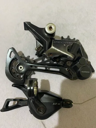 Câmbio e trocador shimano deore12v