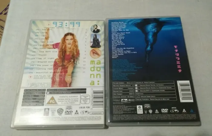 Kit com 2 Dvds Madonna - usados