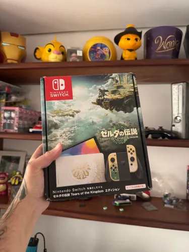 Console Nintendo Switch Oled desbloqueado zelda tears of the kingdom 256