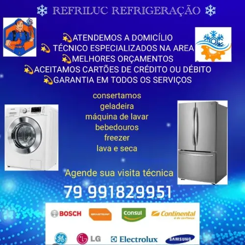 Assistência técnica eletrodoméstico conserto máquina de lavar geladeira 