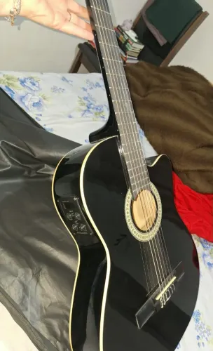 Violão Giannini NF-14 CEQ BK Eletroacústico - Excelente Estado