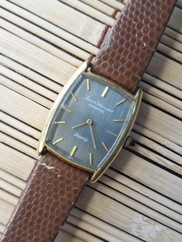 Relógio Jean Vernier Genève Quartz Vintage Não Testado