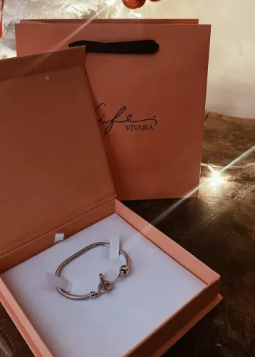 Pulseira Life Vivara Fecho coração 