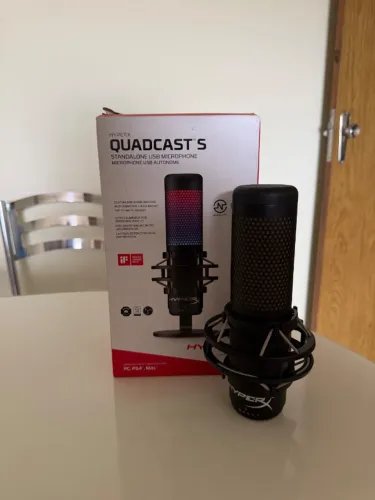 Hyperx Quadcast S - Microfone Profissional Gamer/Streaming