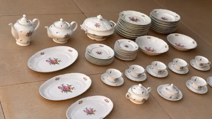 Aparelho de Jantar, Chá e Café em Porcelana Legítima Real São Paulo 1960