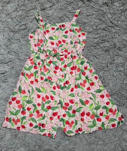 Vestido zara linho cereja
