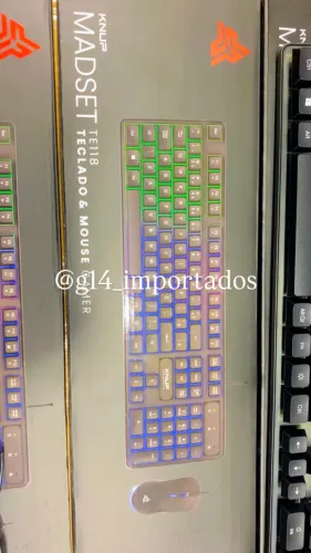 Kit teclado e mouse gamer com fio