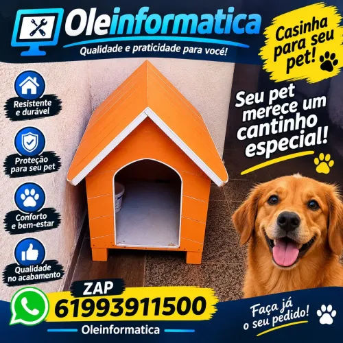 Casinha pra cachorro em excelente estado de conservação 