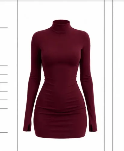 Vestido vinho