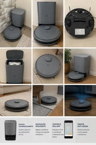 Robô Aspirador Electrolux com Base Autoesvaziável