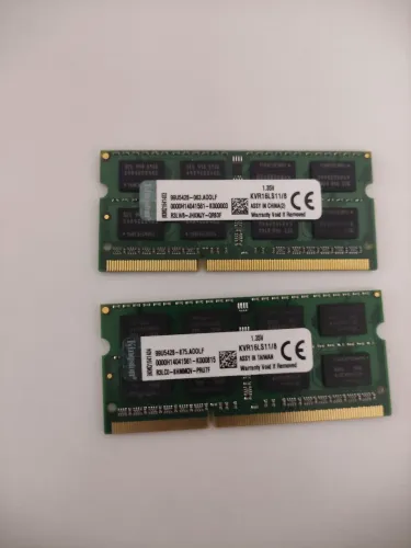Par de memória ddr3 8 gb cada total 16 GB para notebook