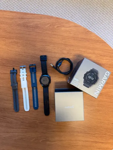 Garmin Fenix 6 Pro Solar + 3 Pulseiras Extras + Caixa Original
