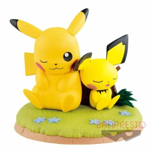 Action Figure Bandai - Pikachu e Pichu - Kutsurogi Time - Pokémon