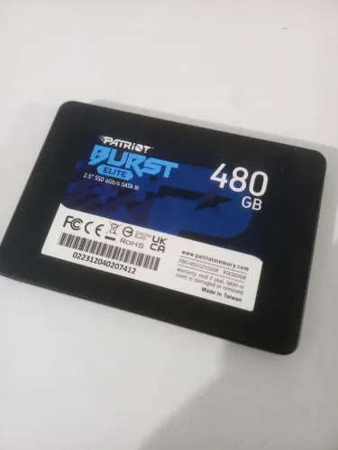 SSD 480GB SATA III 2.5" para Notebook e PC (Saúde 100% - Muito Rápido)