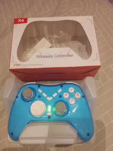 Controle Alta Qualidade X6 Sem Fio PC TV PS3 PS4 Nintendo Switch na caixa Zerado
