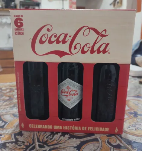 Coleção coca-cola garrafas históricas