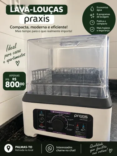 Lava-Louças Praxis 8 Programas - Pouco Uso - R$ 800