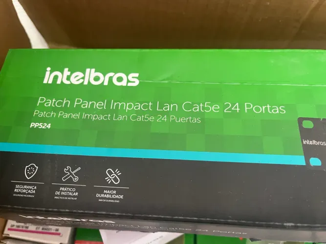 Patch panel 24 portas cat 5 e