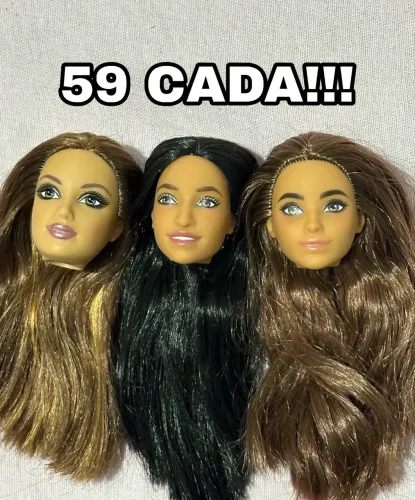 Cabeça original Boneca Barbie CADA twinning looks, autista, fashion fever teresa chic