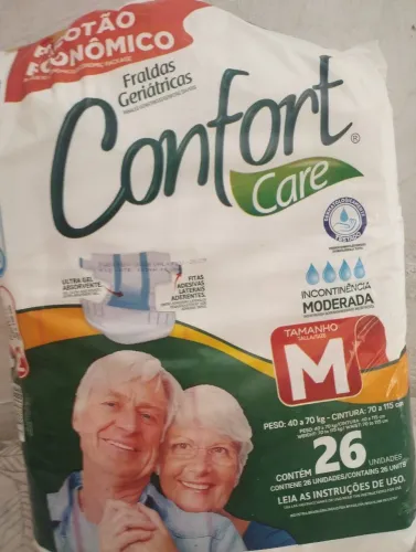 Fraldas Geriátricas Confort Care  TAM M!