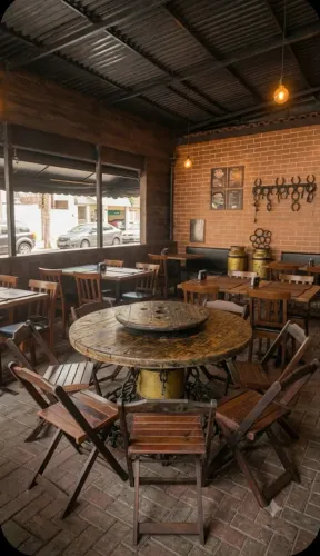 Mesas restaurante bar várias opções 