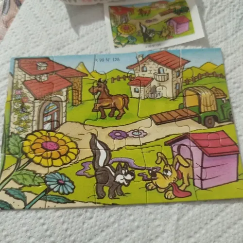Mini quebra cabeça Kinder ovo - K99 número:125