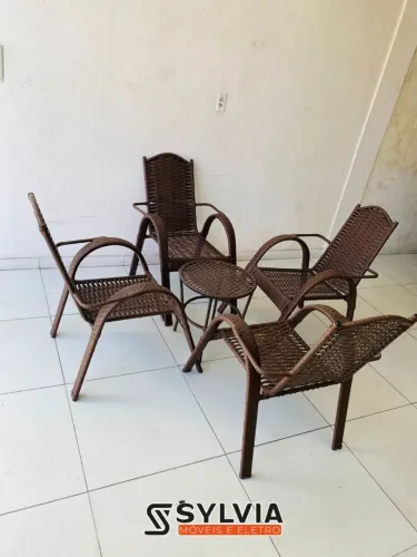 Conjunto de área externa fibra e ferro