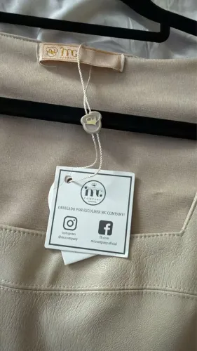 Vestido Couro MC Company Nunca Usado