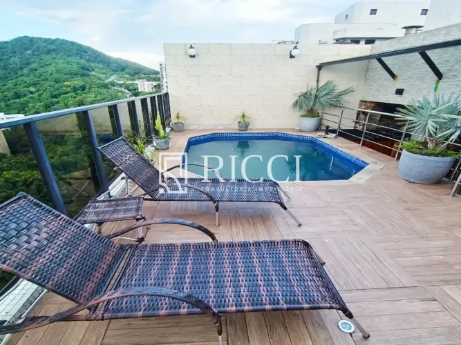 Cobertura duplex com vista mar no Guarujá!