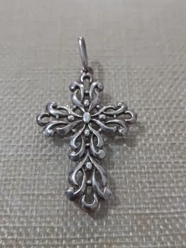 Pingente crucifixo prata