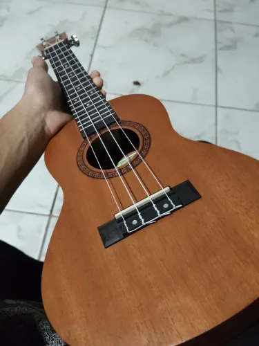 Ukulele com capa