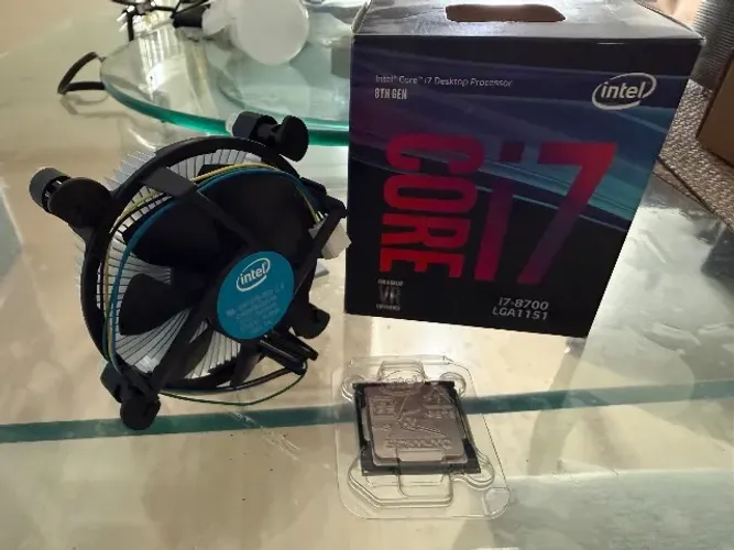 I7-8700 4,6 Ghz Com Caixa Original + Cooler Box Sem Uso