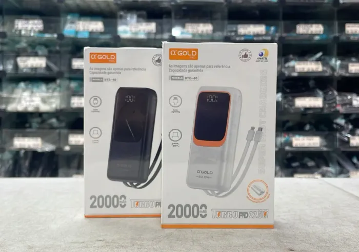 Carregador Portátil Power Bank Agold , Espada 20000mah