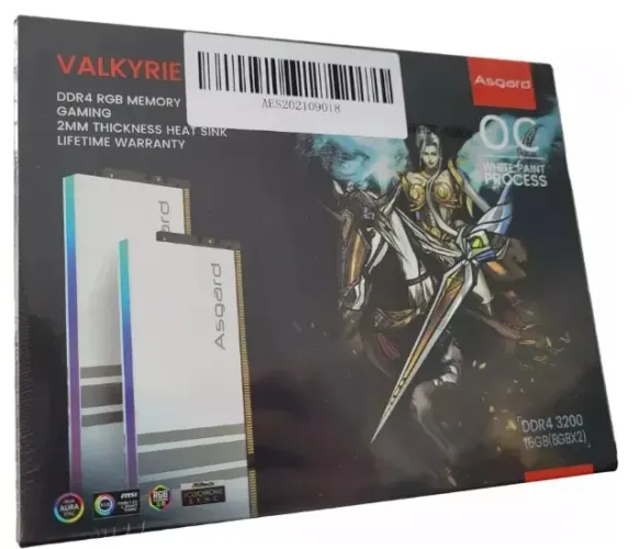 Memória Valkyre Asgard RAM 16 gb DDR4 3600 MHz - 2x8