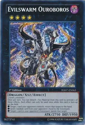 Yugioh!!! Evilswarm Ouroboros HA07-EN065 Secret Rare