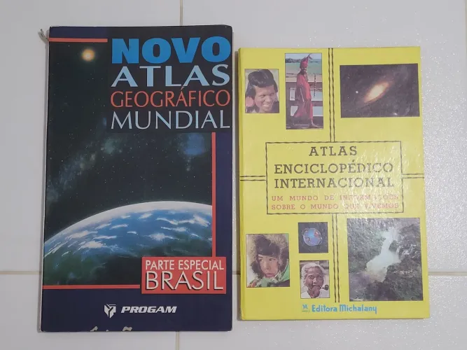 Livros Atlas Livros antigos para colecionadores
