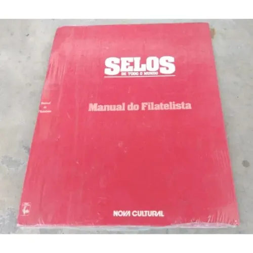 Pasta Selos de Todo o Mundo Lacrada - Manual do Filatelista Anos 70