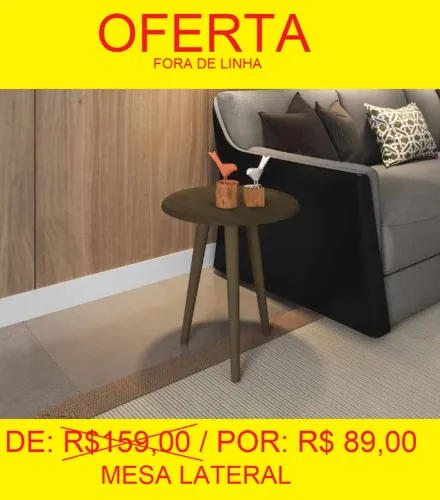 MESA LATERAL PARA DECORAÇAO DA SUA SALA= PRONTA ENTREGA