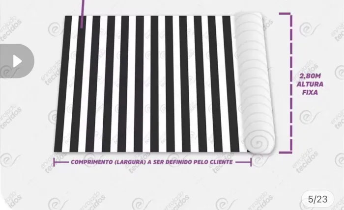 Tecido Jacquard Estampado Listrado Paredes Painel 2,8m X 3m